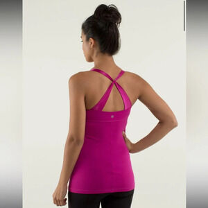 Lululemon Practice Daily Tank Raspberry - Size 6